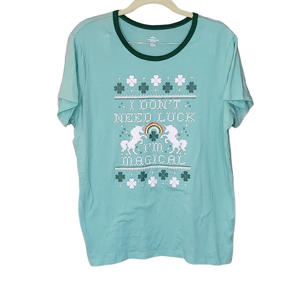 St Patrick's I Don't Need‎ Luck I'm Magical Top Size XXL